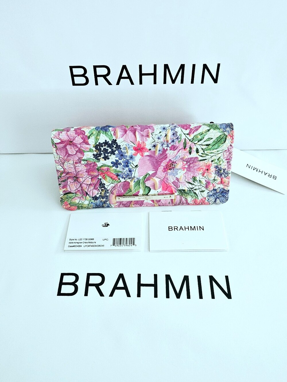 NWT Brahmin HOMEGROWN OMBRE Adelle Wallet
